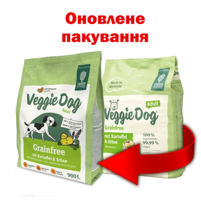 Сухий корм для собак Green Petfood with Potato & Pea
