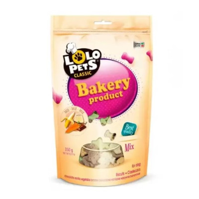 Ласощі для собак Lolo Pets бісквітне печиво фігурні крокети mix