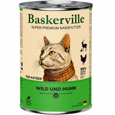 Консерва для котів Baskerville з олениною та курячим м`ясом