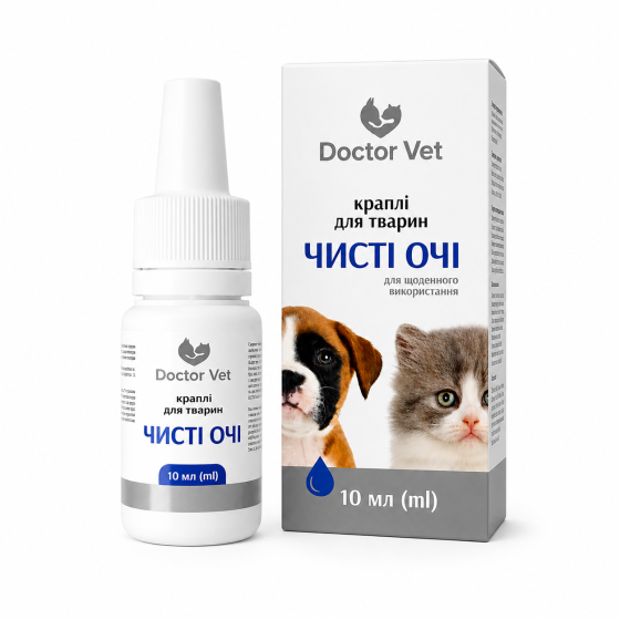 Краплі для тварин "Чисті очі", Doctor Vet