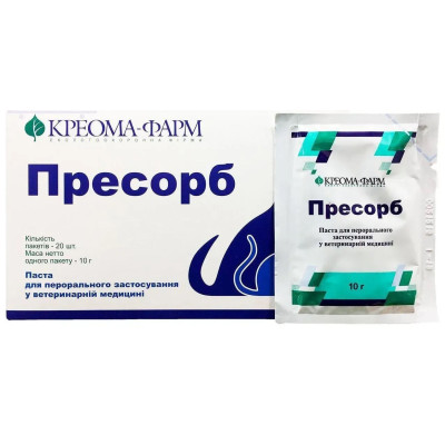 Пресорб паста для переорального застосування 10 г (20 шт/уп)