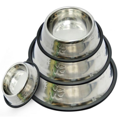 Миска металева на гумі Nunbell з лапками (розпродаж)