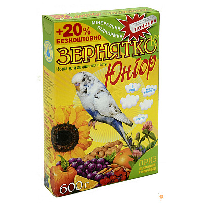 Корм "Зернятко" Юніор (горіх сухофрукти+приз)