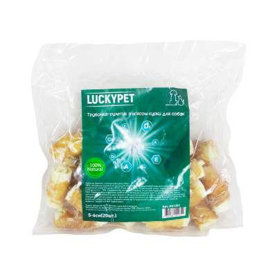 Lucky Pet Трубочка рулетик №2 + м'ясо курки, 5-6 см