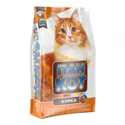 Сухий корм для котів Пан-Кіт Курка