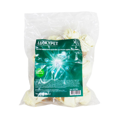 Lucky Pet Кістка Баварська вузлова №3 L + м'ясо курки 14-16 см (розпродаж)