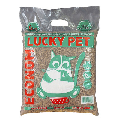 Наповнювач деревний Lucky Pet Econom для туалетів домашніх тварин