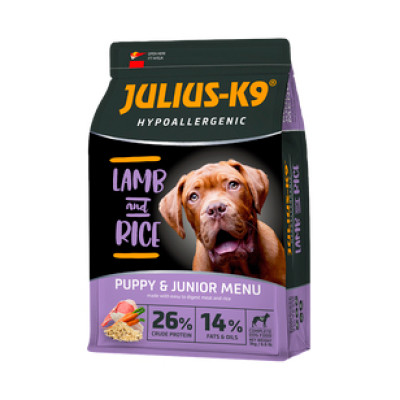 Сухий корм для собак JULIUS-К9 HighPremium PUPPY&JUNIOR Гіпоалергенний Ягня та Рис