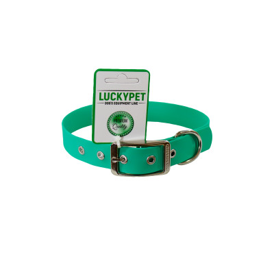 Нашийник з водонепроникної стрічки з металевою пряжкою М`ятний Lucky Pet