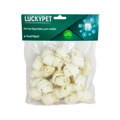 Lucky Pet Кістка вузлова №2, 6-7 см (розпродаж)