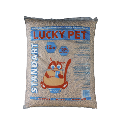 Наповнювач деревний Lucky Pet Standart для туалетів домашніх тварин