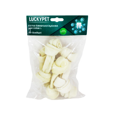 Lucky Pet Кістка Баварська вузлова №2 L  (розпродаж), 10-12 см