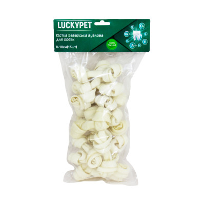 Lucky Pet Кістка Баварська вузлова №1 8-10 см (розпродаж)