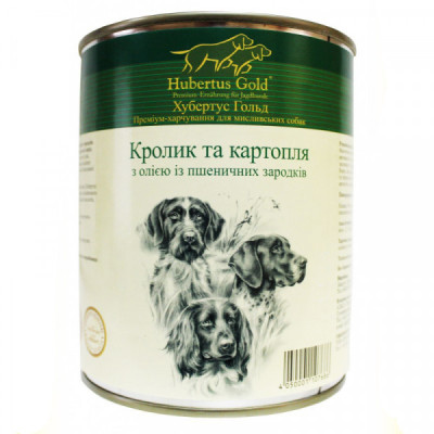 Консерва для собак Hubertus Gold (Хубертус Голд) Кролик з картоплею 
