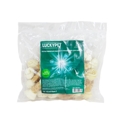 Lucky Pet Кістка Баварська вузлова №2 М + м'ясо курки 10-12 см (розпродаж)