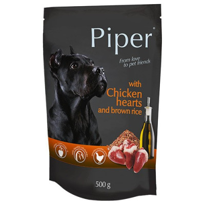 Консерви для собак Dolina Noteci PIPER з курячим серцем і коричневим рисом