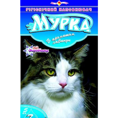 Бентонітовий наповнювач МУРКА  середній, 5 кг Синій
