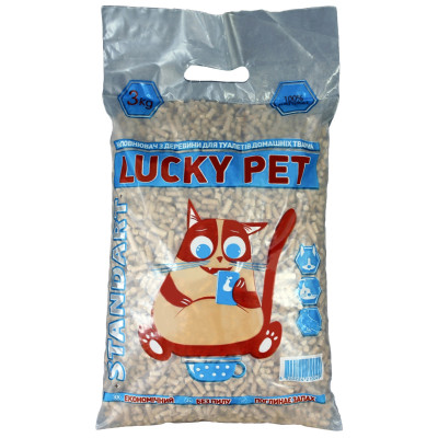 Наповнювач Lucky Pet Standart деревний для туалетів домашніх тварин