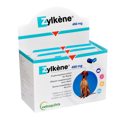 Vetoquinol Zylkene (Зілкене) Антистресові капсули для собак та котів 10 таб.