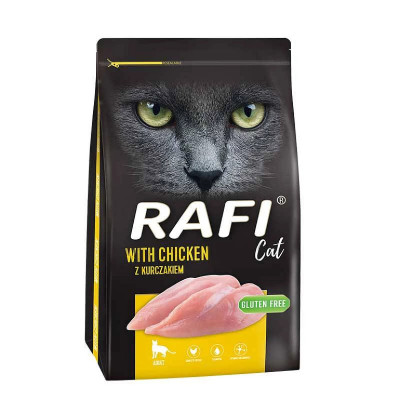 Сухий корм для дорослих котів RAFI Cat з куркою